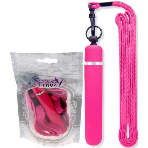 Collier Rose Avec Stimulateur Vibrant - 10 Cm Sextoy -Spoody Toys