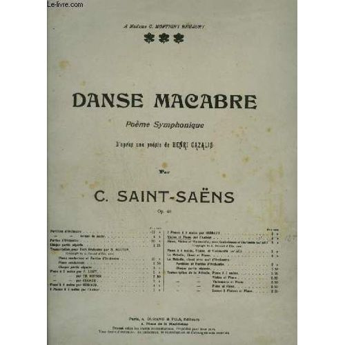 Danse Macabre - Op.40. Pour Piano Et Violon.