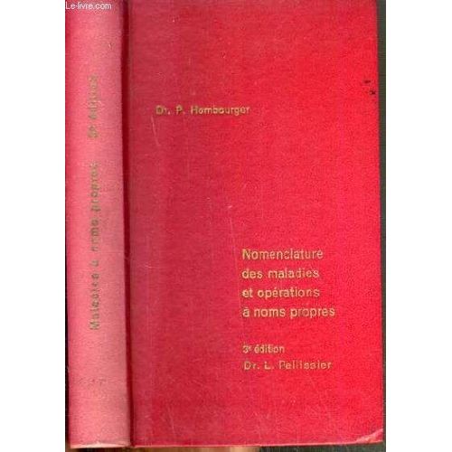 Nomenclature Des Maladies Et Syndromes A Noms Propres.
