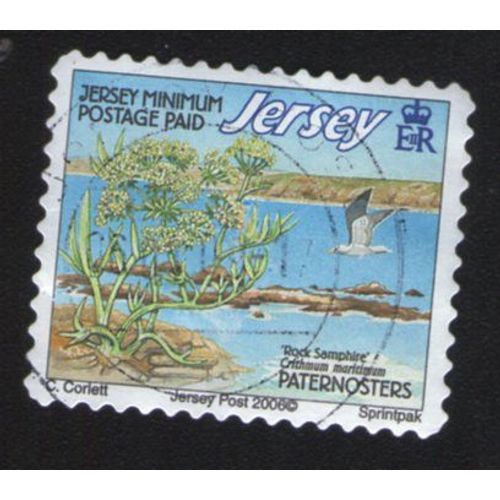 Jersey 2006 Oblitération Ronde Used Stamp Plante Crithmum Maritimum Criste Marine Rock Samphire