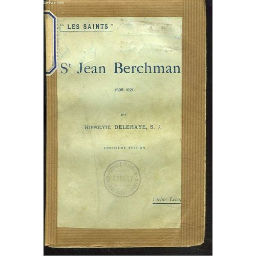 St Jean Berchmans (1599-1621).