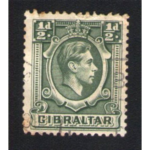 Gibraltar Oblitéré Used Stamp 1/2 D Vert