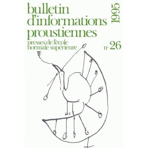 Bulletin D'informations Proustiennes N° 26/1995