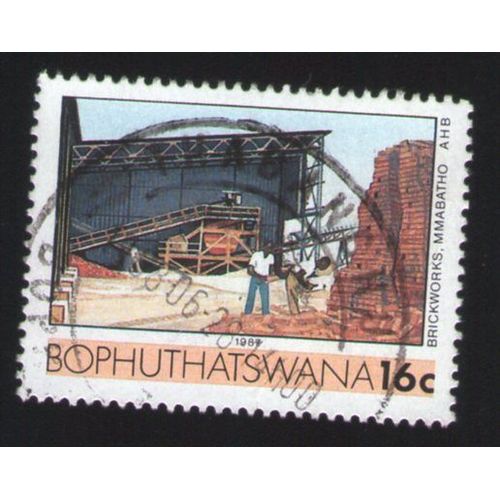 Bophutatswana Belle Oblitération Ronde Used Stamp Brickworks Briqueterie