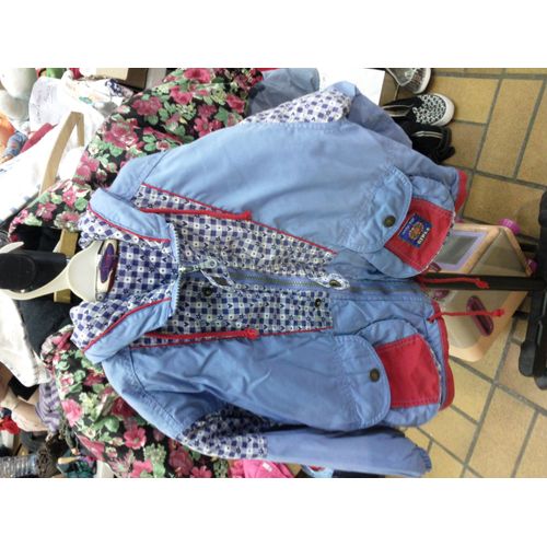 Manteau Bleu À Capuche 4/5ans