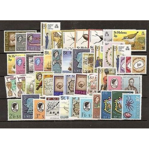 Saint Helene - 50 Timbres Differents