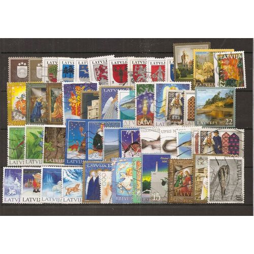 Lettonie 200 Timbres Differents