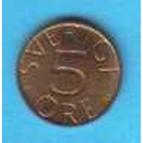 Suède = Pièce De 5 Ore, Année 1982, En Bronze