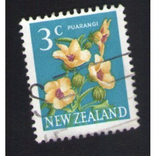 Oblitéré Used Stamp Fleur Flower Puarangi Hibiscus De Nouvelle Zélande