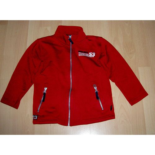 Gilet Rouge Manches Longues Motif Ocean Marin Tissaia Taille 8 Ans
