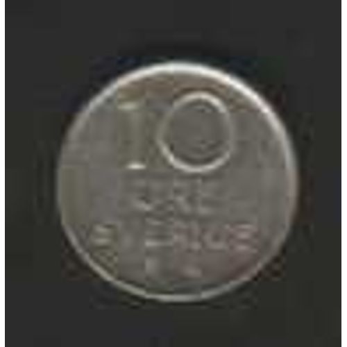 Suède = Pièce De 10 Ore, Année 1973, En Nickel