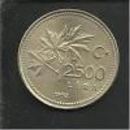 Turquie ( Turkiye Cumhuriyeti ) = Pièce De 2500 Lira De 1992, En Nickel.