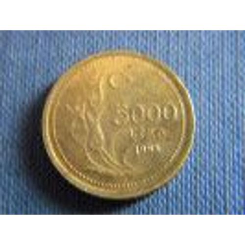 Turquie ( Turkiye Cumhuriyeti ) = Pièce De 5000 Lira De 1995, En Bronze Alu.