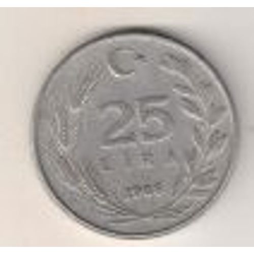 Turquie ( Turkiye Cumhuriyeti ) = Pièce De 25 Lira De 1986, En Alu.