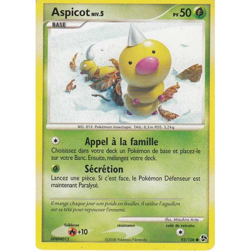 Pokemon - Aspicot - Duels Au Sommet 93/106