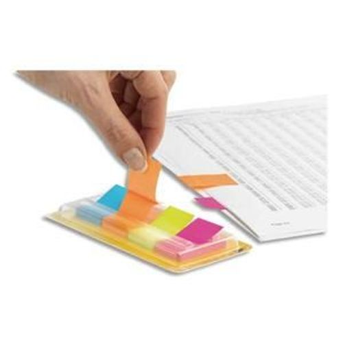 Post-It 4 Bloc Index De 50 Feuilles Format 20x38mm Coloris Assortis