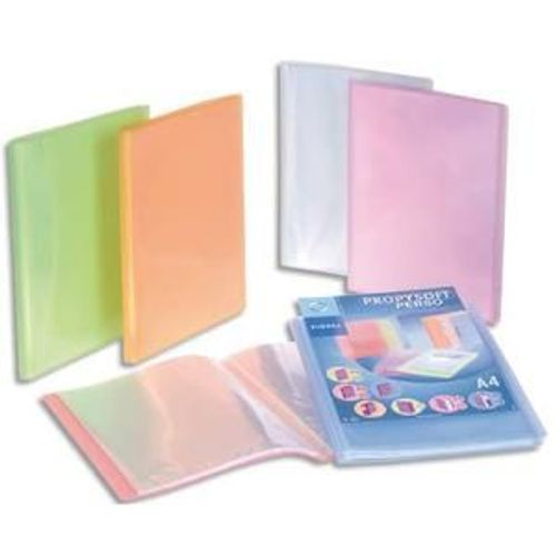 Viquel Protège Document Personnalisable 40 Vues, 20 Pochettes Propysoft Coloris Assortis