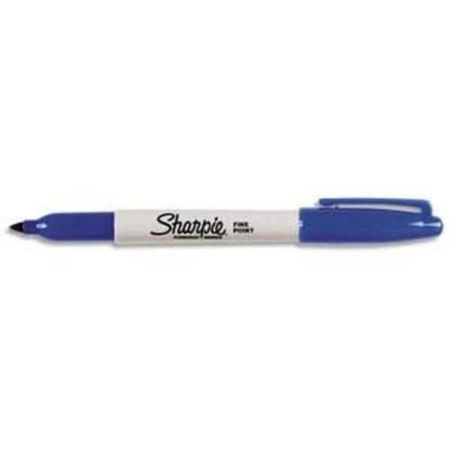 Sharpie Marqueur Permanent Pointe Ogive Fine Bleu De Papermate S0185151