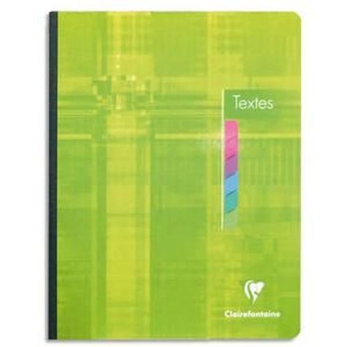 Clairefontaine Cahier De Texte Spiralé 144 Pages Seyès 17x22. Couverture Carte