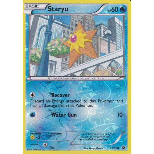 Carte Pokemon - Staryu ( Stari ) - 23/99 - Reverse - Destinees Futures - Version Anglaise -