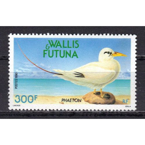 Wallis Et Futuna 1990 : Faune Du Pacifique : Oiseau : Le Phaeton - Timbre 300 F. Neuf ** Cote 8 ¿