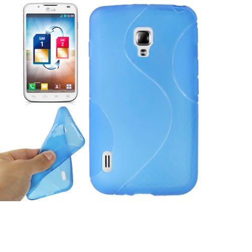 Coque Tpu Bleue  Type S Pour Lg L7 Ii