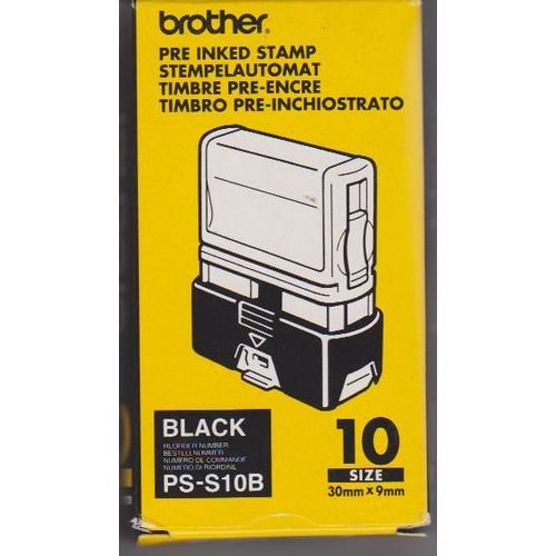 Timbre Pré-Encré Brother 30x9mm Noir Ps-S10b