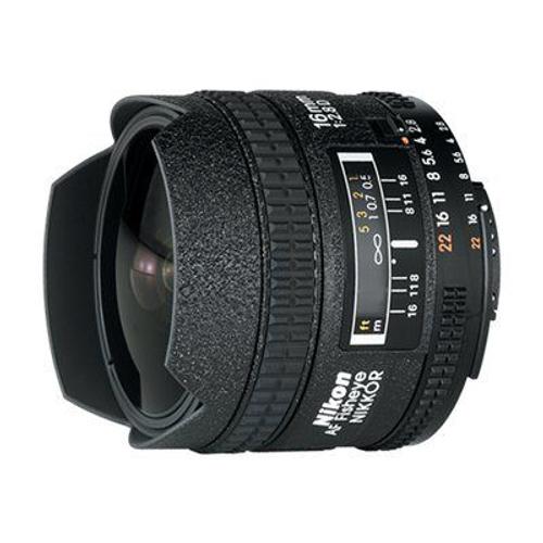 Nikon Fisheye-Nikkor - Oeil-de-poisson - 16 mm - f/2.8 D-AF - Nikon F - pour Nikon D2H, D2HS, D2X, D2Xs, D70; F 3, 5 50, 55, 6, 60, 601, 65, 75; FM 2, 3A; Pronea 600