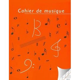 Cahier De Musique 12 Portées Et Grands Carreaux Seyes
