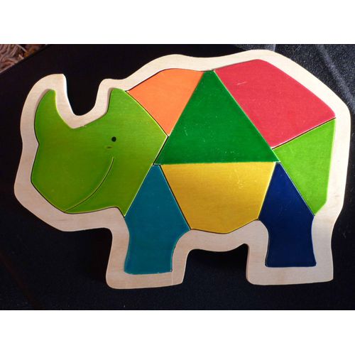 Puzzle Bois Rhinocéros