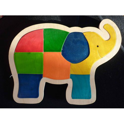Puzzle Bois Elephant