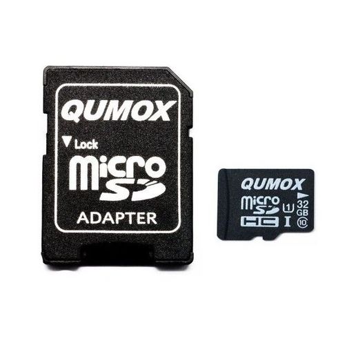 QUMOX 32 Go MICRO SD MEMORY CARD CLASS 10 UHS-I carte mémoire HighSpeed Write Speed 15MB/S read speed upto 70MB/S