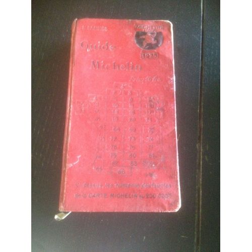 Guide Michelin De France 1925