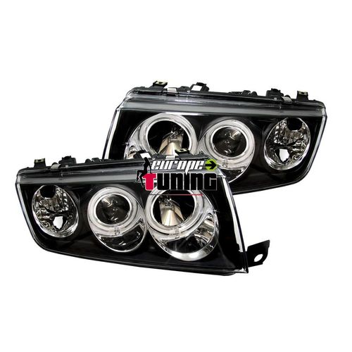 Feux Avants Tuning Angel Eyes Skoda Fabia Noirs