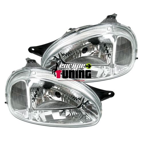 Phares Tuning Glasse Lisse Opel Corsa B