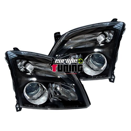 Phares Tuning Angel Eyes Noirs Opel Vectra C