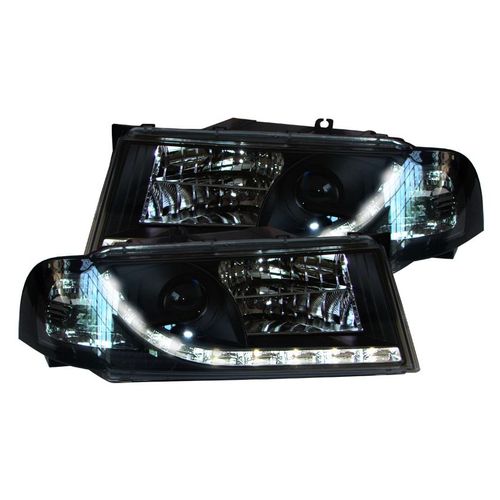 Phares Devil Eyes Noirs Skoda Octavia