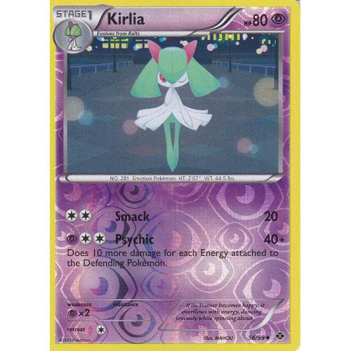 Carte Pokemon  - Kirlia - 56/99 - Reverse - Destinees Futures - Version Anglaise -