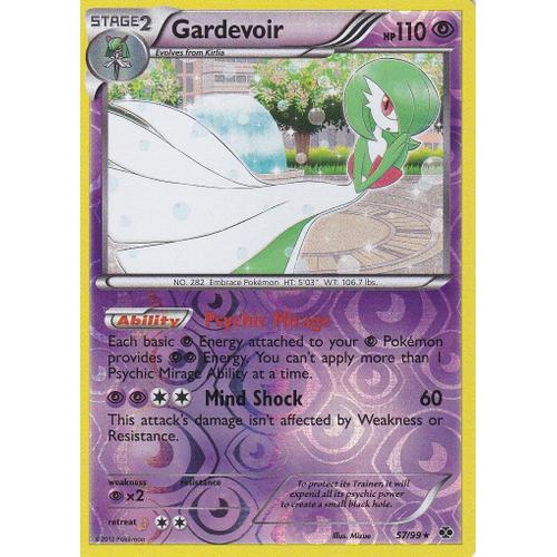 Carte Pokemon - Gardevoir - 57/99 - Holo Reverse - Destinees Futures - Version Anglaise -