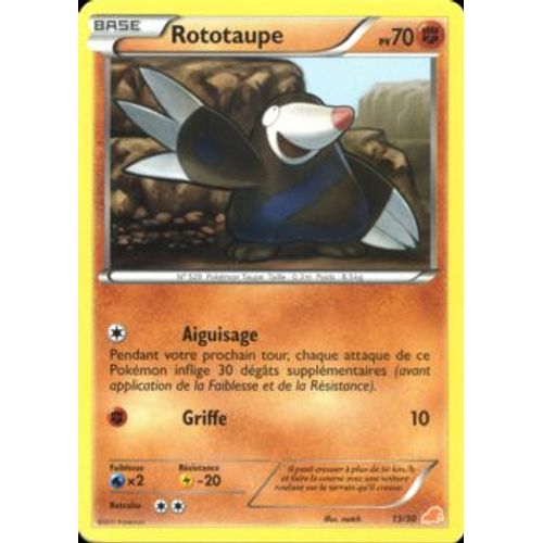 Rototaupe  13/30 (Noir & Blanc Kit Du Dresseur Minotaupe 13)