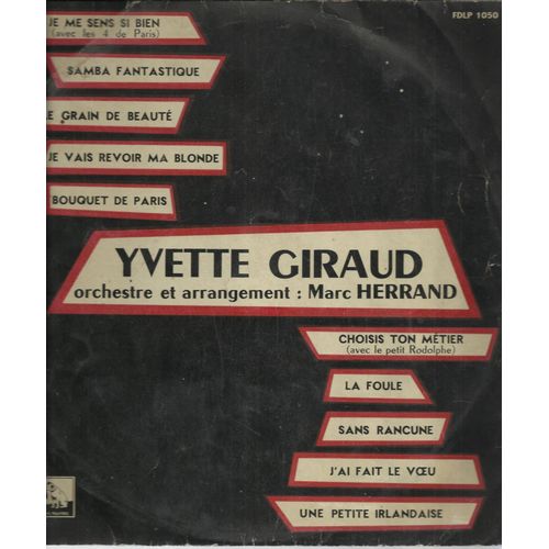 Je Me Sens Si Bien, Samba Fantastique, Le Grain De Beauté, Je Vais Revoir Ma Blonde, Bouquet De Paris, Choisis Ton Métier, La Foule, Sans Rancune, J'ai Fait Le Voeu, Une Petite Irlandaise (25cm)