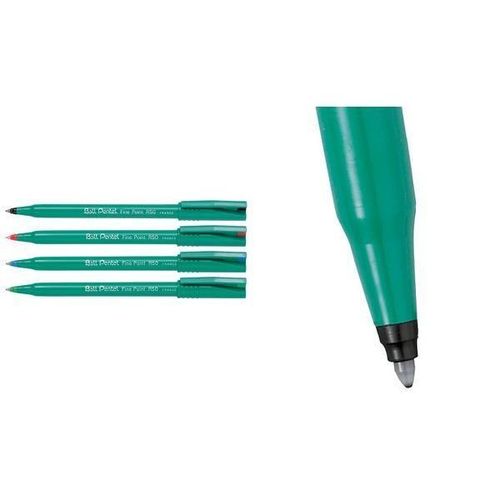 Pentel Lot De 3 Rollers Encre Ball Pentel R50, Bleu Recycology