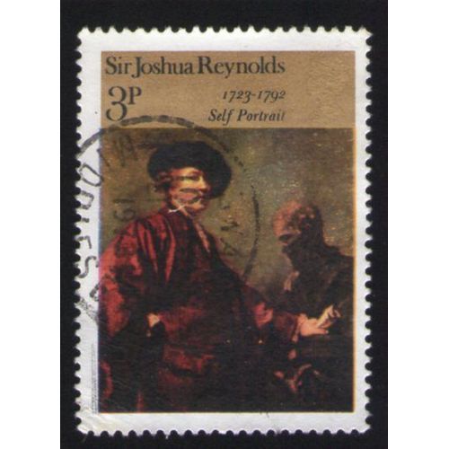 Royaume Uni 1973 Oblitération Ronde Used Stamp Peinture Autoportrait Self Portrait Sir Joshua Reynolds