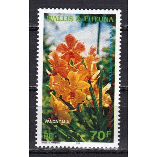 Wallis Et Futuna 1998 : Flore : Fleur : L'orchidée Du Pacifique : Vanda T.M.A. - Timbre 70 F. Neuf **