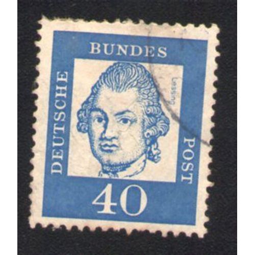 Allemagne 1961 Oblitération Ronde Used Stamp Gotthold Ephraim Lessing Écrivain