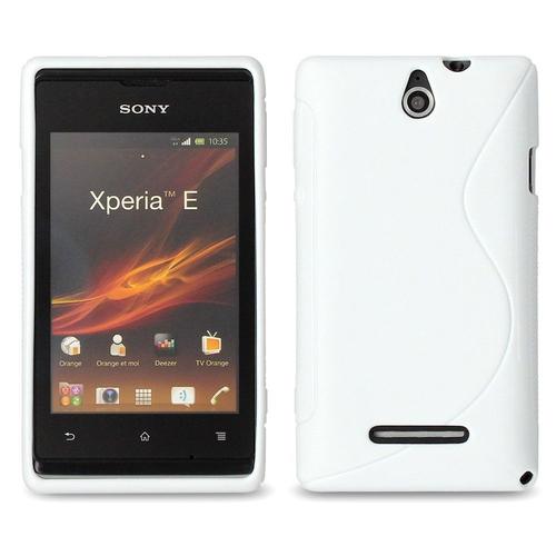 Coque Tpu Blanche Type S Pour Sony Xperia E