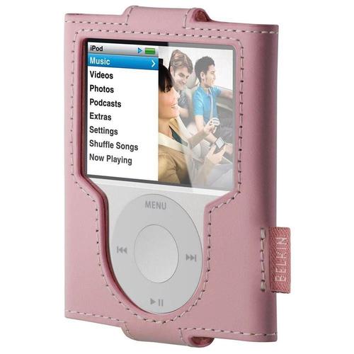 Belkin - Housse de Protection Cuir Rose pour IPOD NANO