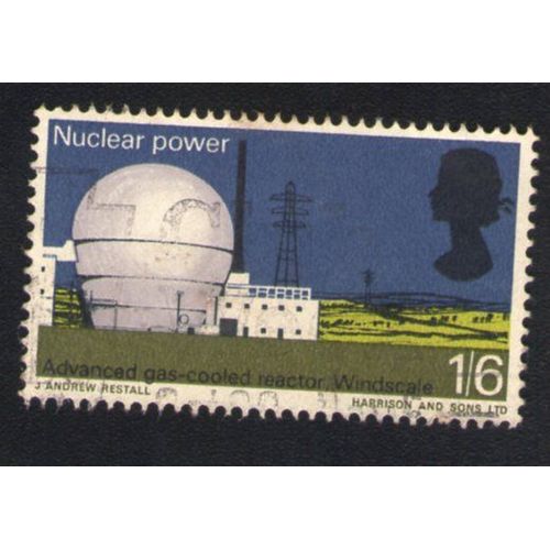 Royaume Uni Oblitéré Used Stamp Nuclear Power Advanced Gas-Cooled Reactor Windscale
