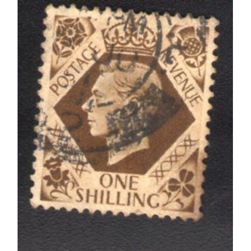 Royaume Uni 1939 Oblitéré Rond Used Stamp King Roi George Vi One Schilling Gb 222