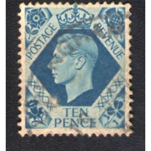 Royaume Uni 1939 Oblitéré Rond Used Stamp Roi George Vi King Ten Pence Gb 221